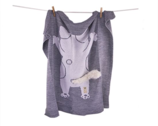 Imagem de MANTA TRICOT GATO