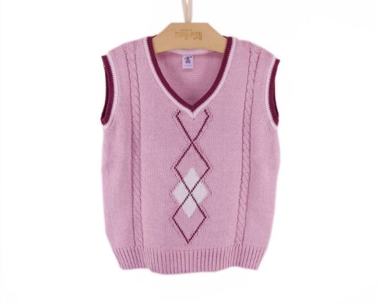Imagem de COLETE TRANCA INTARSIA GIRL
