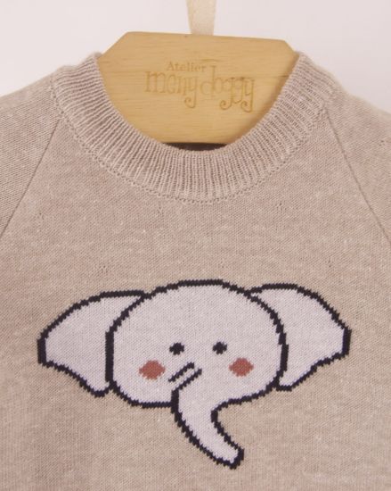 Imagem de BLUSA JACQUARD ELEFANTE MIGNON