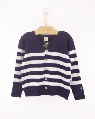 Mostrar detalhes de CASACO LINKS LISTRADO FOFO KIDS Imagem de CASACO LINKS LISTRADO FOFO KIDS